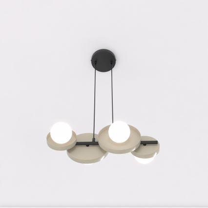 Suspension sur câble MODEL 4xG9/8W/230V beige
