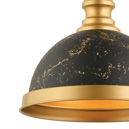 Suspension sur câble MONZA 1xE27/40W/230V diam. 29 cm noir/bronze