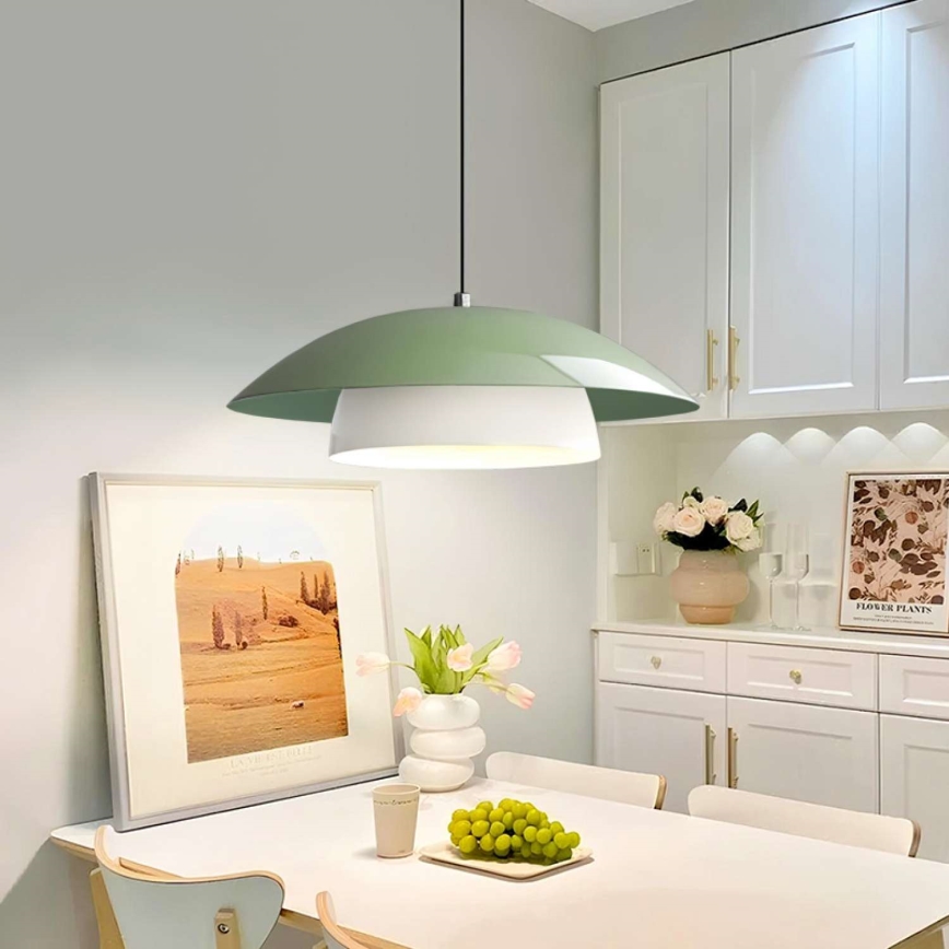 Suspension sur câble MOONLIGH 1xE27/40W/230V verte