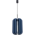 Suspension sur câble MULA 1xE27/15W/230V Ø 27 cm bleu