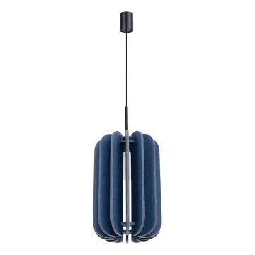 Suspension sur câble MULA 1xE27/15W/230V Ø 27 cm bleu