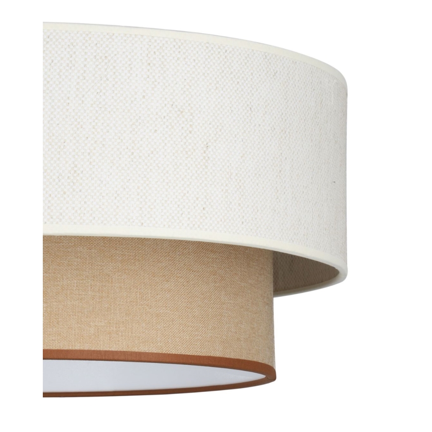 Suspension sur câble NATIA 1xE27/60W/230V Ø 45 cm blanc/marron