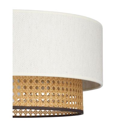 Suspension sur câble NATIA 1xE27/60W/230V Ø 45 cm blanc/marron