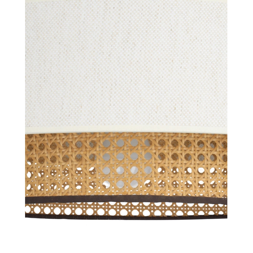 Suspension sur câble NATIA 1xE27/60W/230V Ø 45 cm blanc/marron