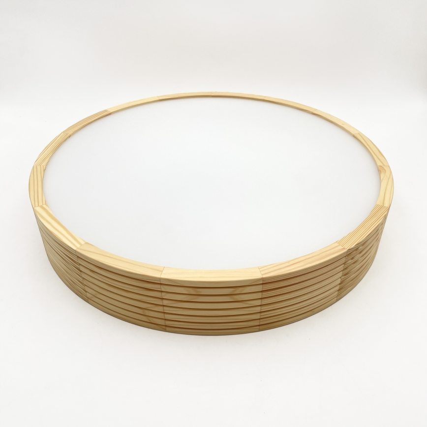 Suspension sur câble NATURAL MODERN 3xE27/15W/230V Ø 47,5 cm en pin
