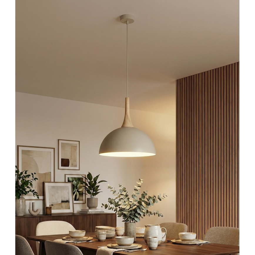 Suspension sur câble NAUTICA 1xGX53/12W/230V beige