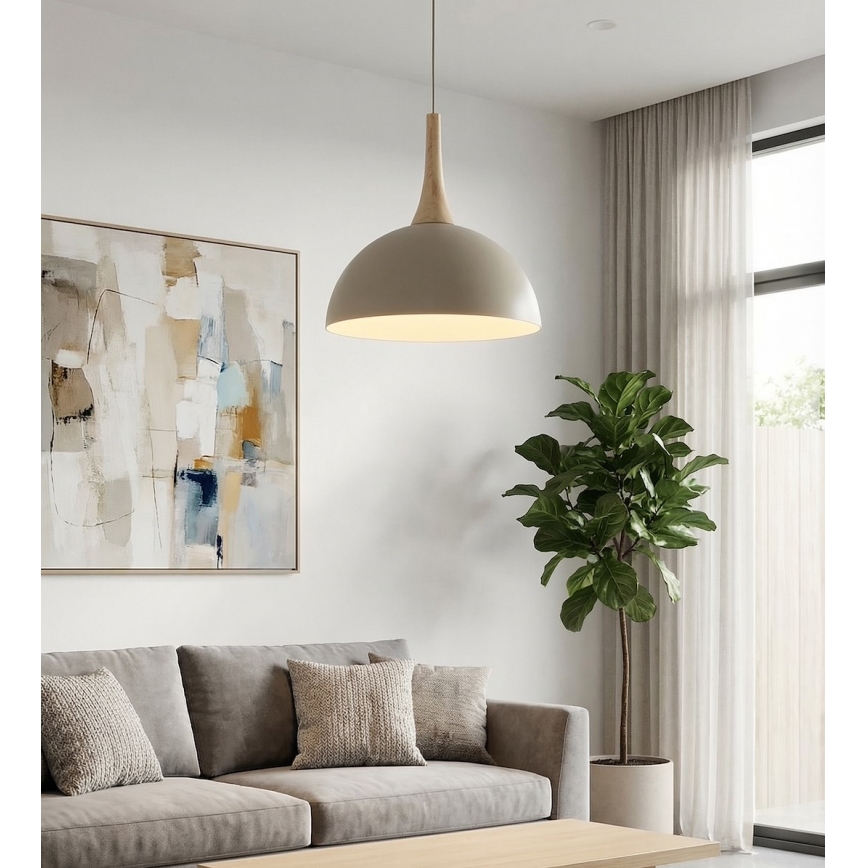 Suspension sur câble NAUTICA 1xGX53/12W/230V beige