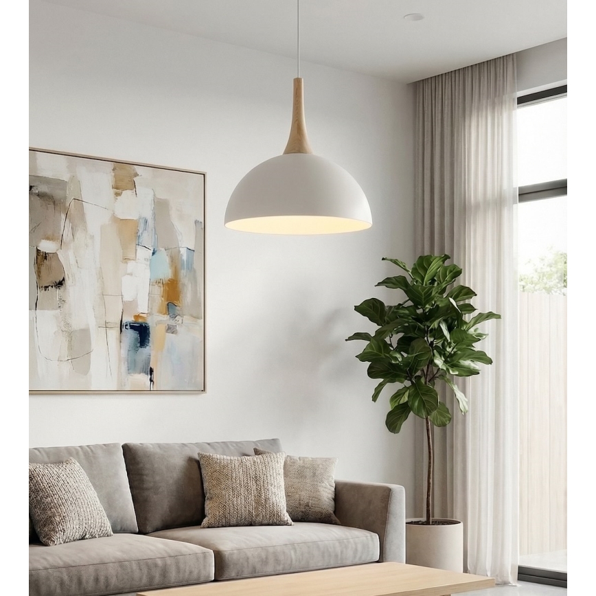 Suspension sur câble NAUTICA 1xGX53/12W/230V blanche