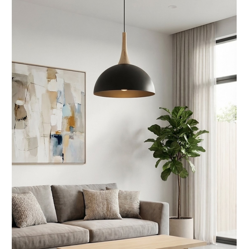 Suspension sur câble NAUTICA 1xGX53/12W/230V, noir