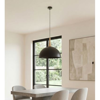 Suspension sur câble NAUTICA 1xGX53/12W/230V noire