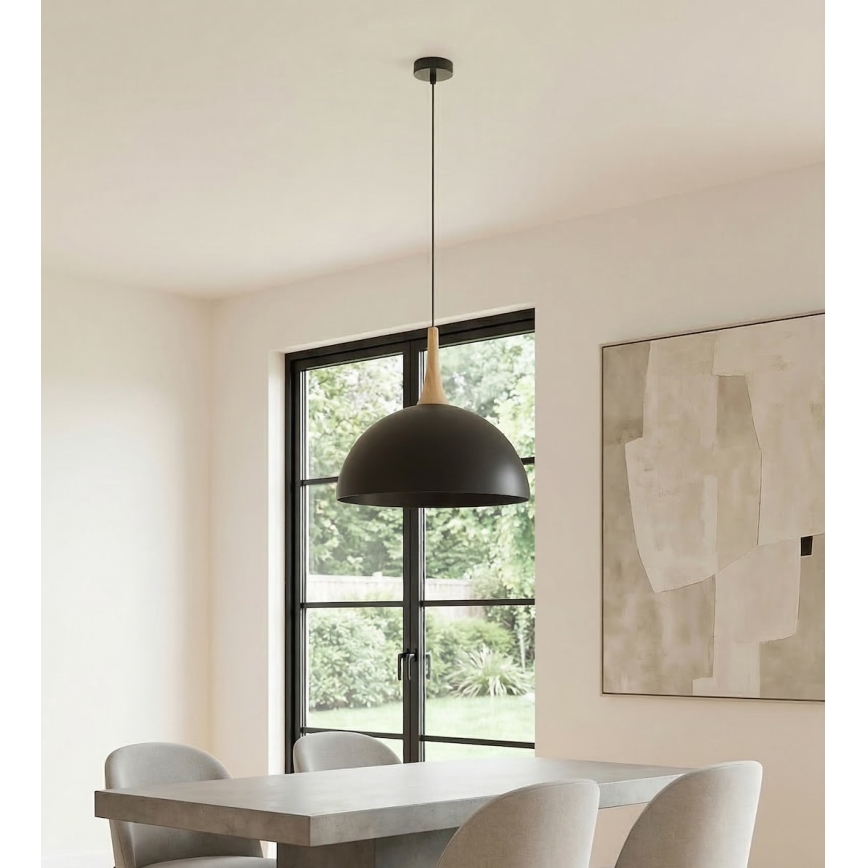 Suspension sur câble NAUTICA 1xGX53/12W/230V noire