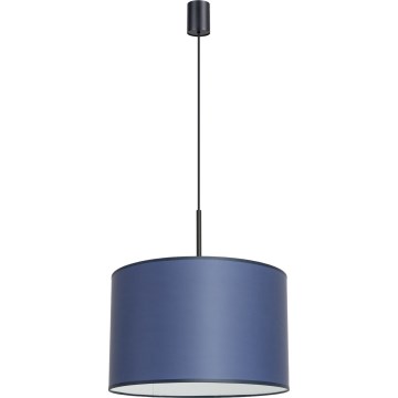 Suspension sur câble NEVIA 1xE27/15W/230V diam. 40 cm bleu