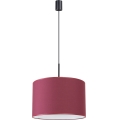 Suspension sur câble NEVIA 1xE27/15W/230V Ø 40 cm rouge