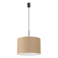 Suspension sur câble NEVIA 1xE27/15W/230V Ø 40 cm taupe
