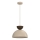 Suspension sur câble NEVIS 1xE27/15W/230V Ø 29 cm beige
