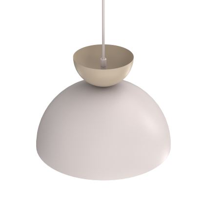 Suspension sur câble NEVIS 1xE27/15W/230V Ø 29 cm crème