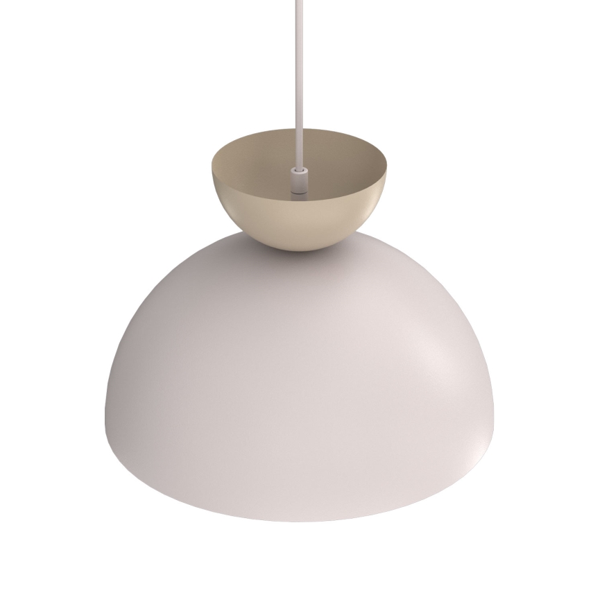 Suspension sur câble NEVIS 1xE27/15W/230V Ø 29 cm crème