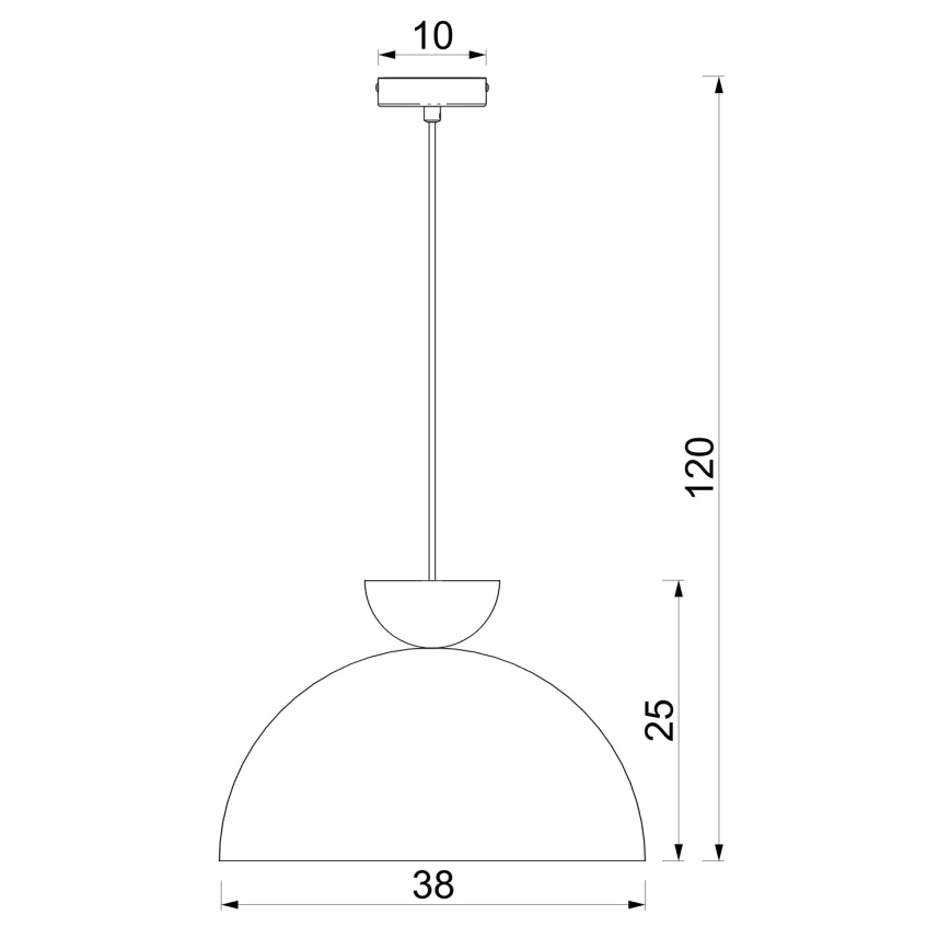 Suspension sur câble NEVIS 1xE27/15W/230V Ø 38 cm crème