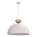 Suspension sur câble NEVIS 1xE27/15W/230V Ø 50 cm crème
