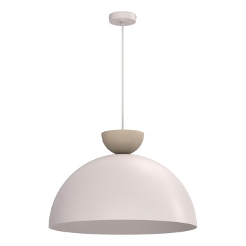 Suspension sur câble NEVIS 1xE27/15W/230V Ø 50 cm crème