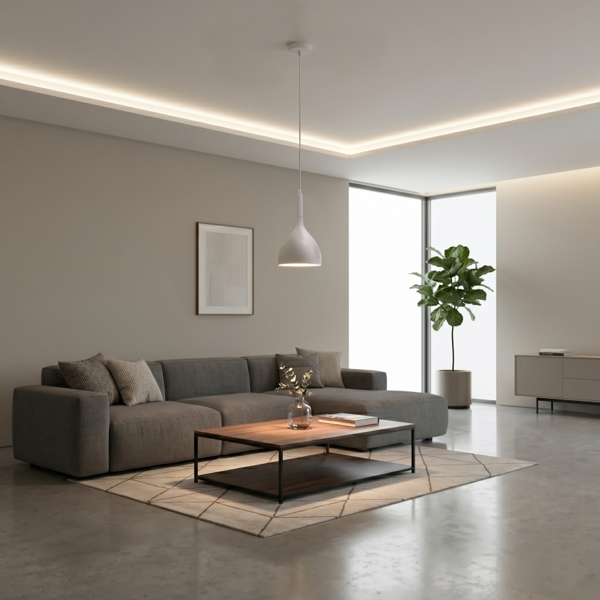 Suspension sur câble NOAK 1xE27/15W/230V crème