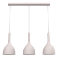 Suspension sur câble NOAK 3xE27/15W/230V crème