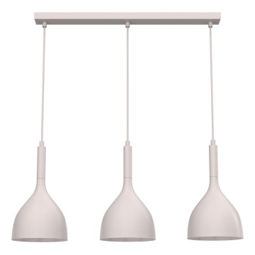 Suspension sur câble NOAK 3xE27/15W/230V crème