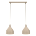 Suspension sur câble NOAK CLASSIC 2xE27/15W/230V beige