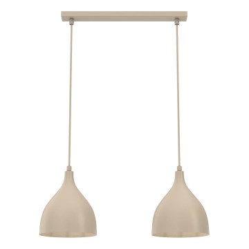 Suspension sur câble NOAK CLASSIC 2xE27/15W/230V beige