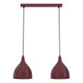 Suspension sur câble NOAK CLASSIC 2xE27/15W/230V bordeaux