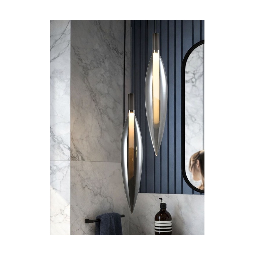 Suspension sur câble NORDIC 1xG9/5W/230V chrome noir