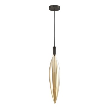Suspension sur câble NORDIC 1xG9/5W/230V noir/beige fumé