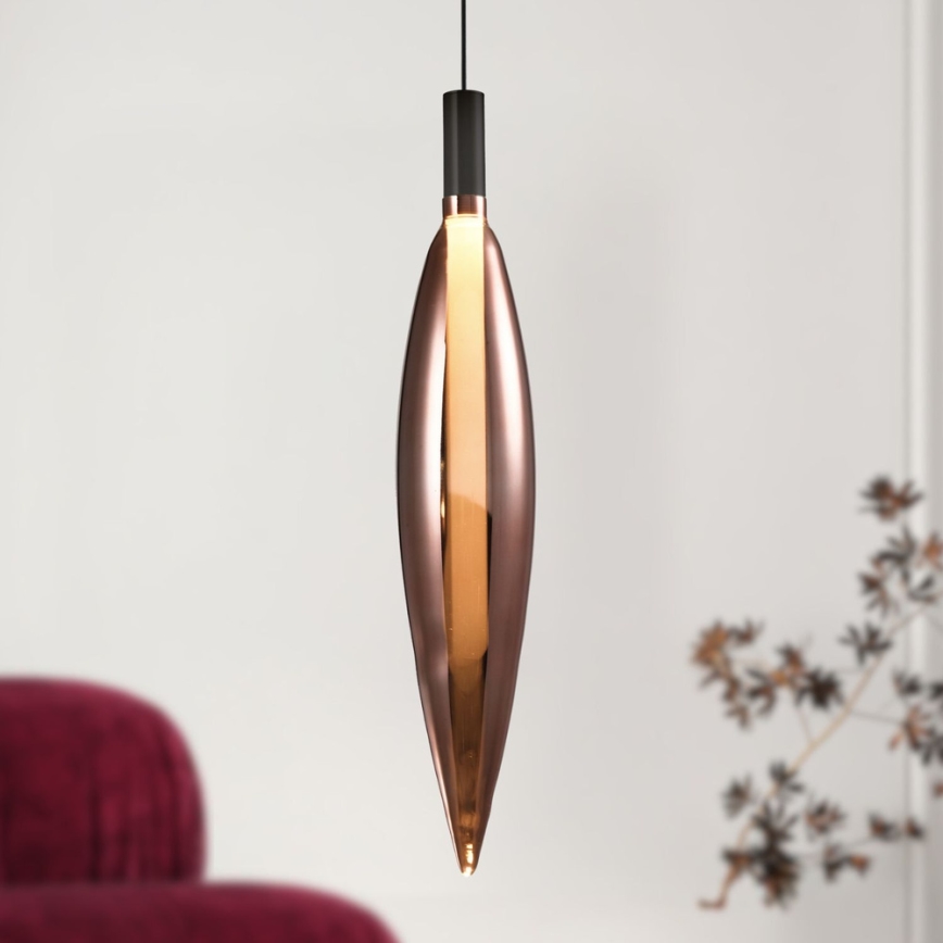Suspension sur câble NORDIC 1xG9/5W/230V noir/cuivre
