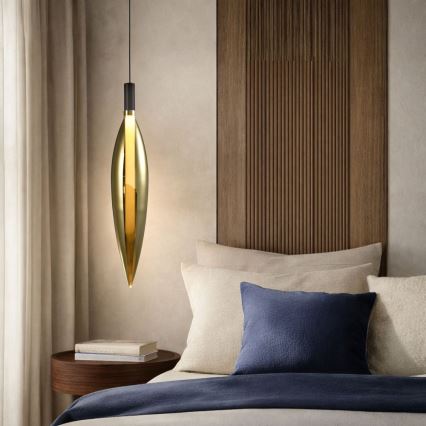 Suspension sur câble NORDIC 1xG9/5W/230V noir/doré