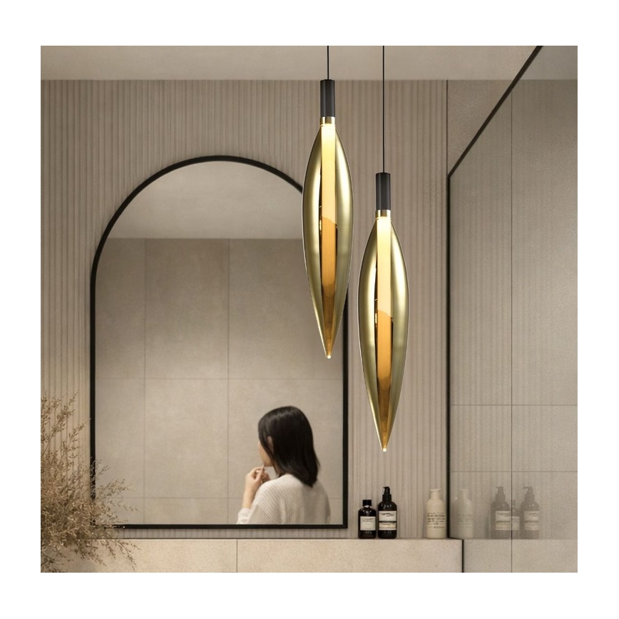 Suspension sur câble NORDIC 1xG9/5W/230V noir/doré