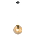 Suspension sur câble OSCAR 1xE27/40W/230V beige fumé