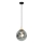 Suspension sur câble OSCAR 1xE27/40W/230V noir fumé