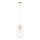 Suspension sur câble OVELLA 1xE27/15W/230V, diam. 25 cm, crème/pin