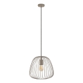Suspension sur câble OVELLA 1xE27/15W/230V Ø 36 cm beige