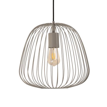 Suspension sur câble OVELLA 1xE27/15W/230V Ø 36 cm beige