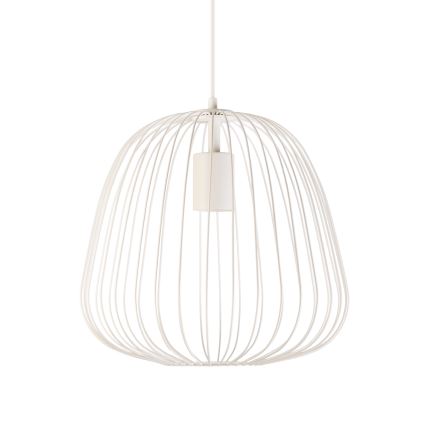 Suspension sur câble OVELLA 1xE27/15W/230V Ø 36 cm crème