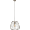 Suspension sur câble OVELLA 1xE27/15W/230V Ø 36 cm gris