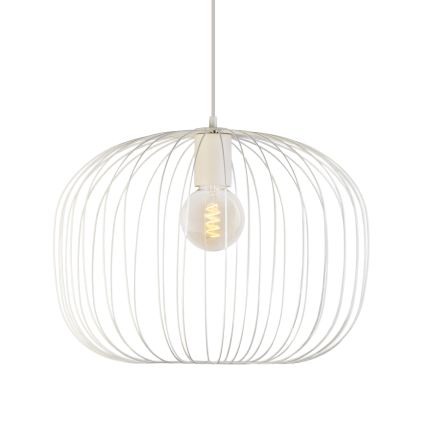 Suspension sur câble OVELLA 1xE27/15W/230V Ø 46 cm crème
