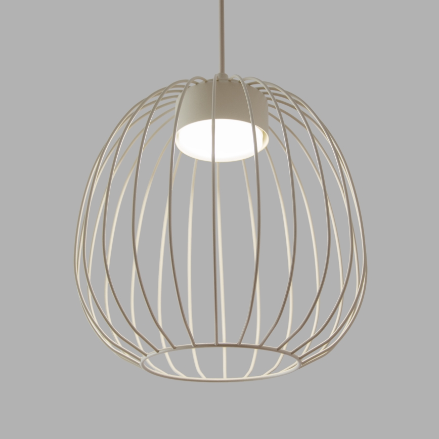 Suspension sur câble OVELLA 1xGX53/10W/230V Ø 25 cm crème