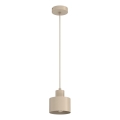 Suspension sur câble PARKLA 1xE27/15W/230V beige