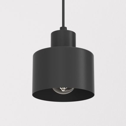 Suspension sur câble PARKLA 1xE27/15W/230V noire