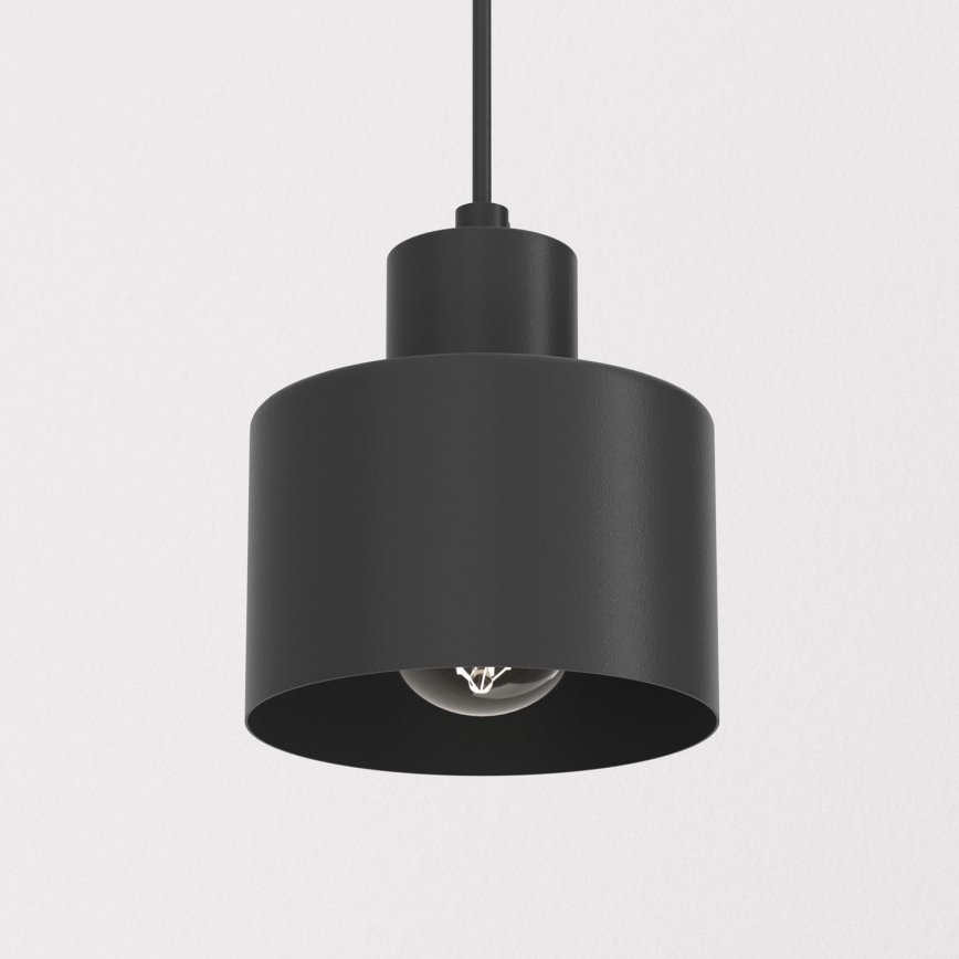 Suspension sur câble PARKLA 1xE27/15W/230V noire