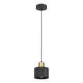 Suspension sur câble PARKLA 1xE27/15W/230V noire