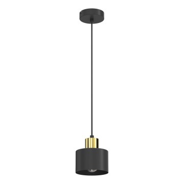 Suspension sur câble PARKLA 1xE27/15W/230V noire