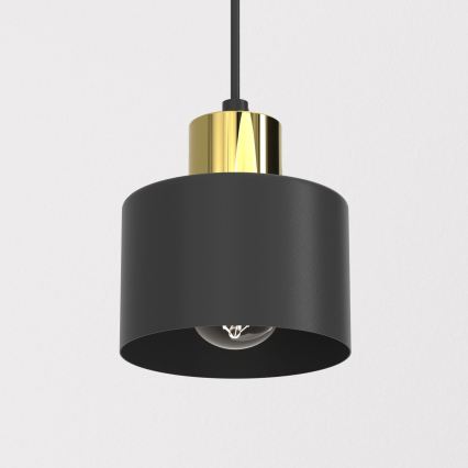 Suspension sur câble PARKLA 1xE27/15W/230V noire
